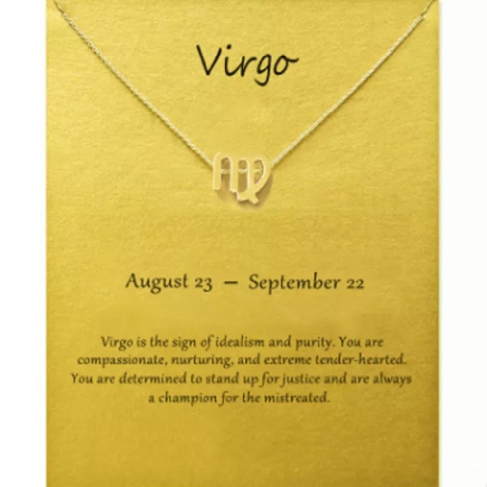 Virgo ♍️  Zodiac  Necklaces Pendants